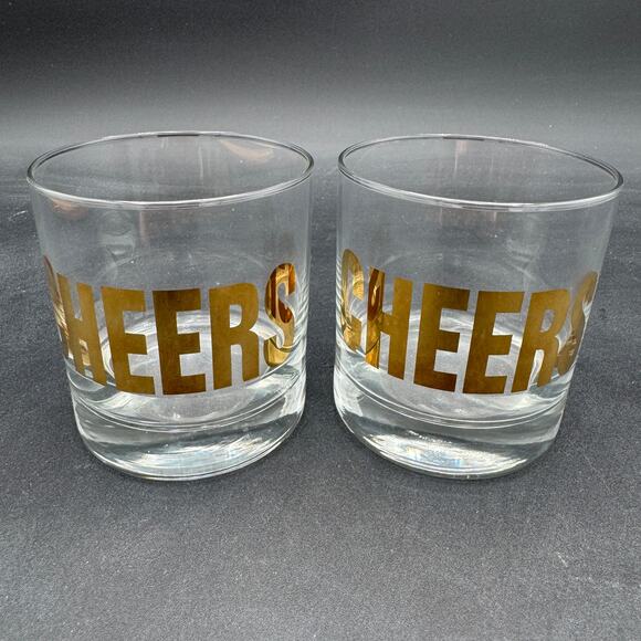CHEERS Double Old Fashioned DOF Glasses Set of 2 - Picture 1 of 6
